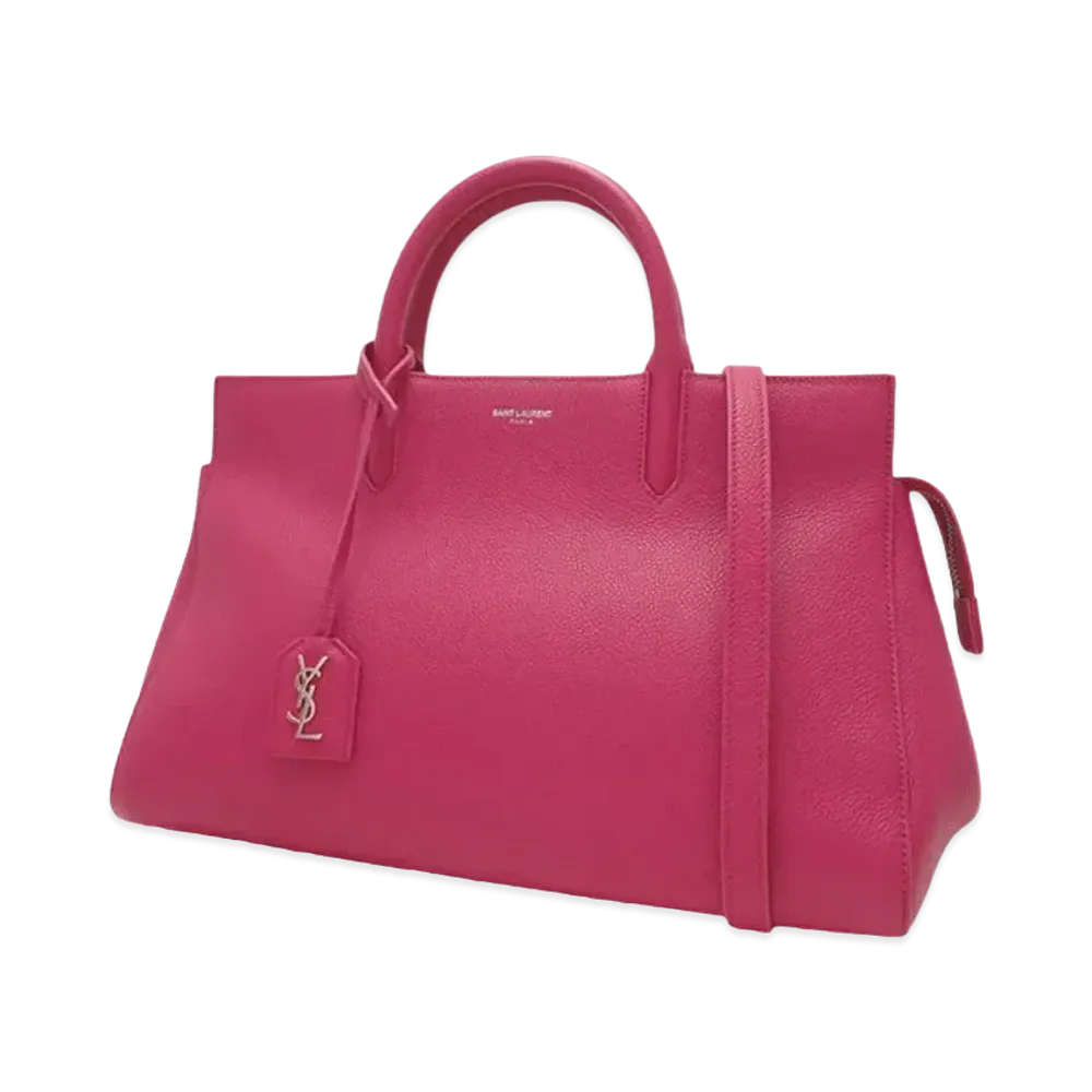 Saint Laurent Cabas Rive Gauche Leather 2WAY Bag "Pink"