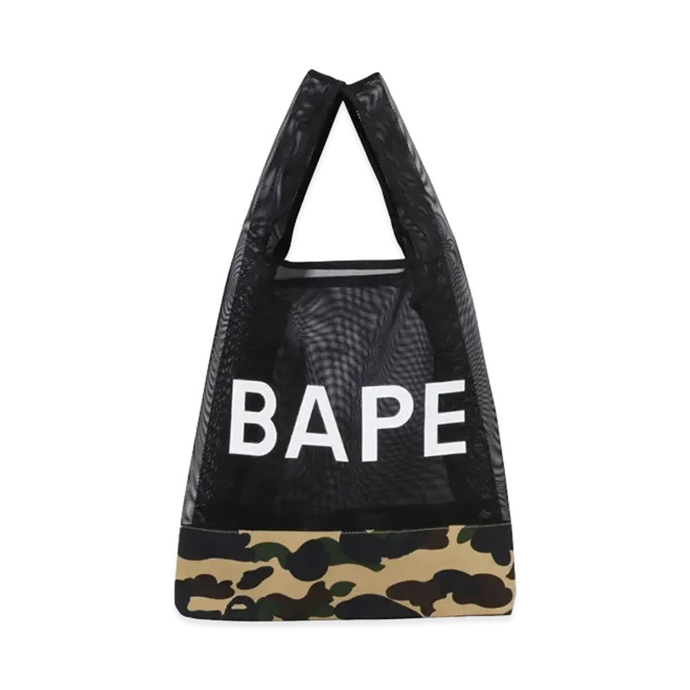 A BATHING APE Mesh Bag "Yellow"