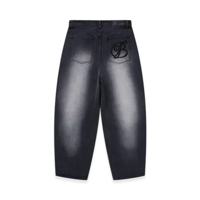 BlackEyePatch B Emblem Extra Baggy Jeans "Black"