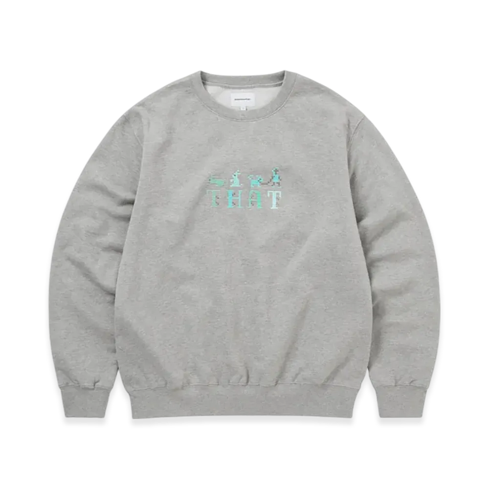 thisisneverthat That Embroidered Crewneck "Dark Heather"