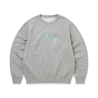 thisisneverthat That Embroidered Crewneck "Dark Heather"