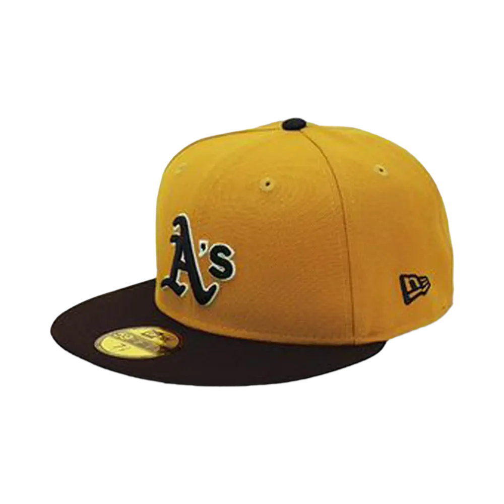 NEW ERA x THE CAP United Mustard 59Fifty Oakland Athletics "Mustard Yellow"