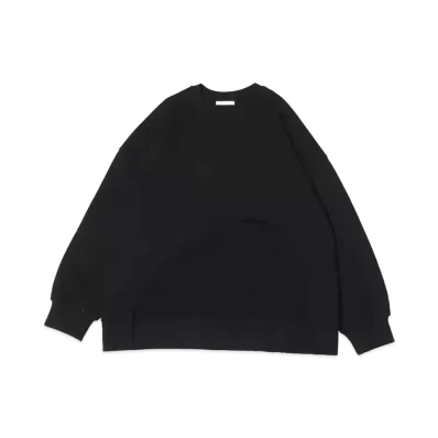 atmos pink Front Cutting Deformed Tops "Black"