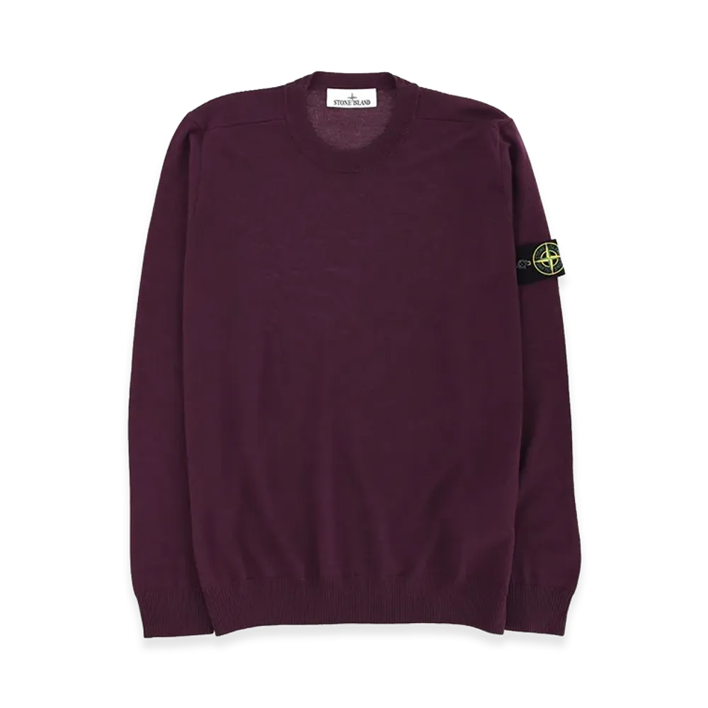 Stone Island Crew Neck Sweater "Bordeaux"