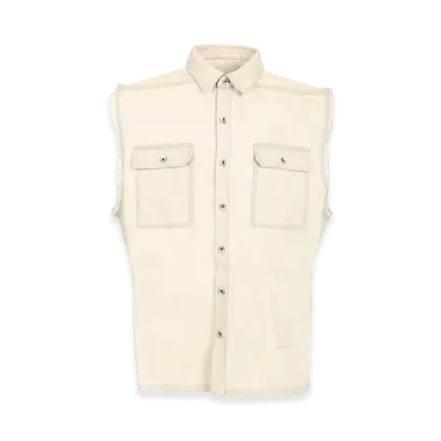 Rick Owens DRKSHDW Jumbo Tommy Sleeveless Shirt "White"