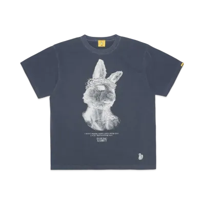 FR2 Rabbit Jesus Garment Dye T-shirt "Navy"