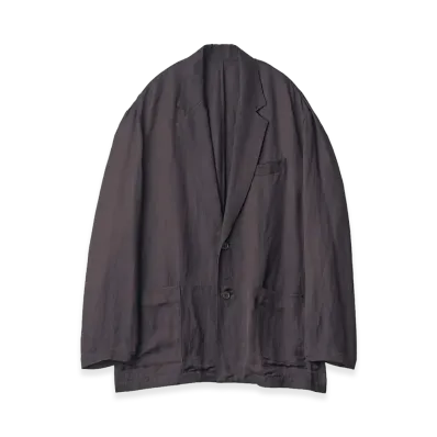 ssstein VIS/LI Bright Twill Single Breasted Jacket "Dark Charcoal"
