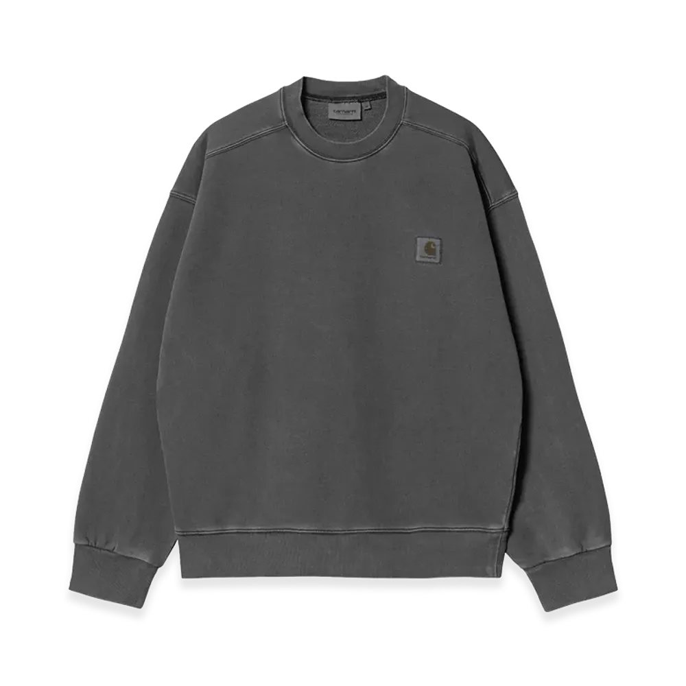 Carhartt WIP Nelson Sweat "Black(Garment Dyed)"