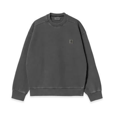 Carhartt WIP Nelson Sweat "Black(Garment Dyed)"