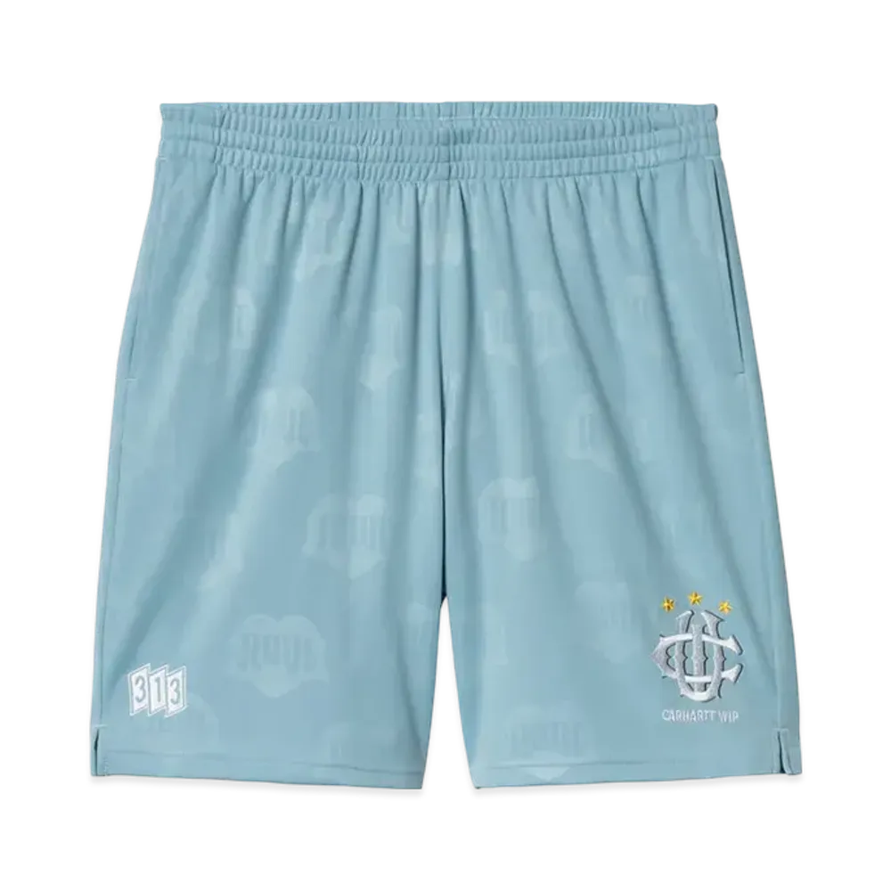 Carhartt WIP Hartt's Football Short "Heart Train Jacquard Bluebird"