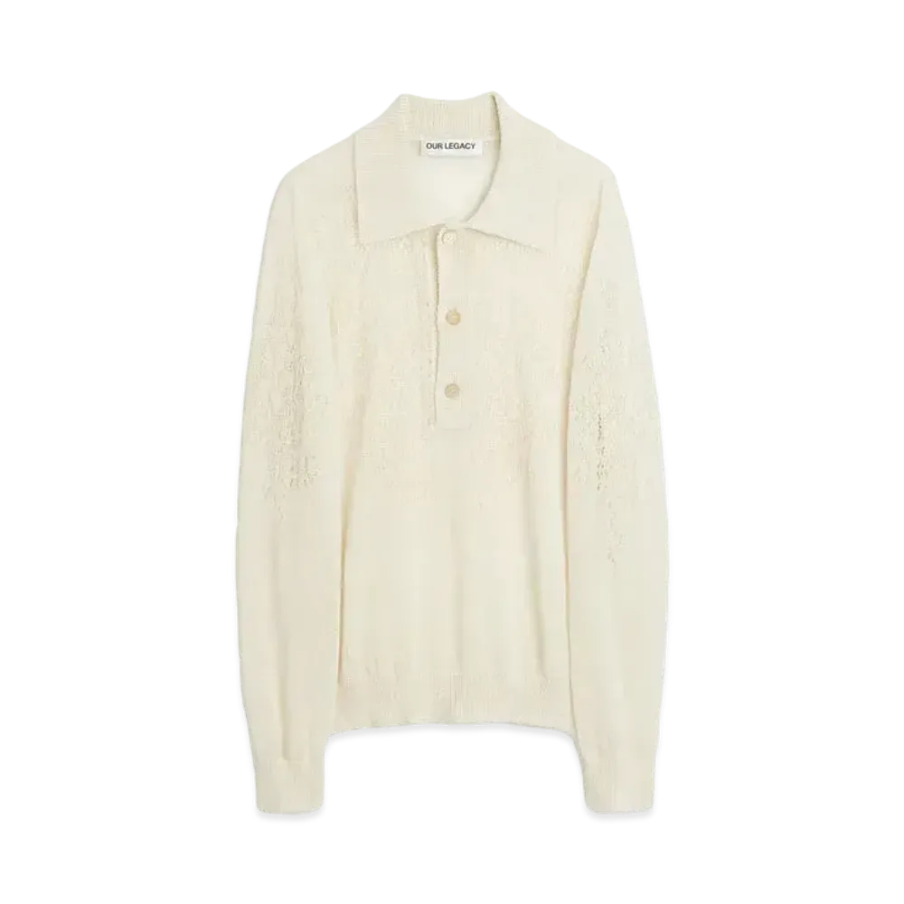 OUR LEGACY Big Piquet Floral Pointille "White"