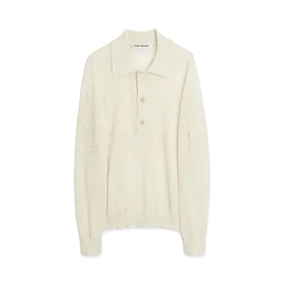 OUR LEGACY Big Piquet Floral Pointille "White"