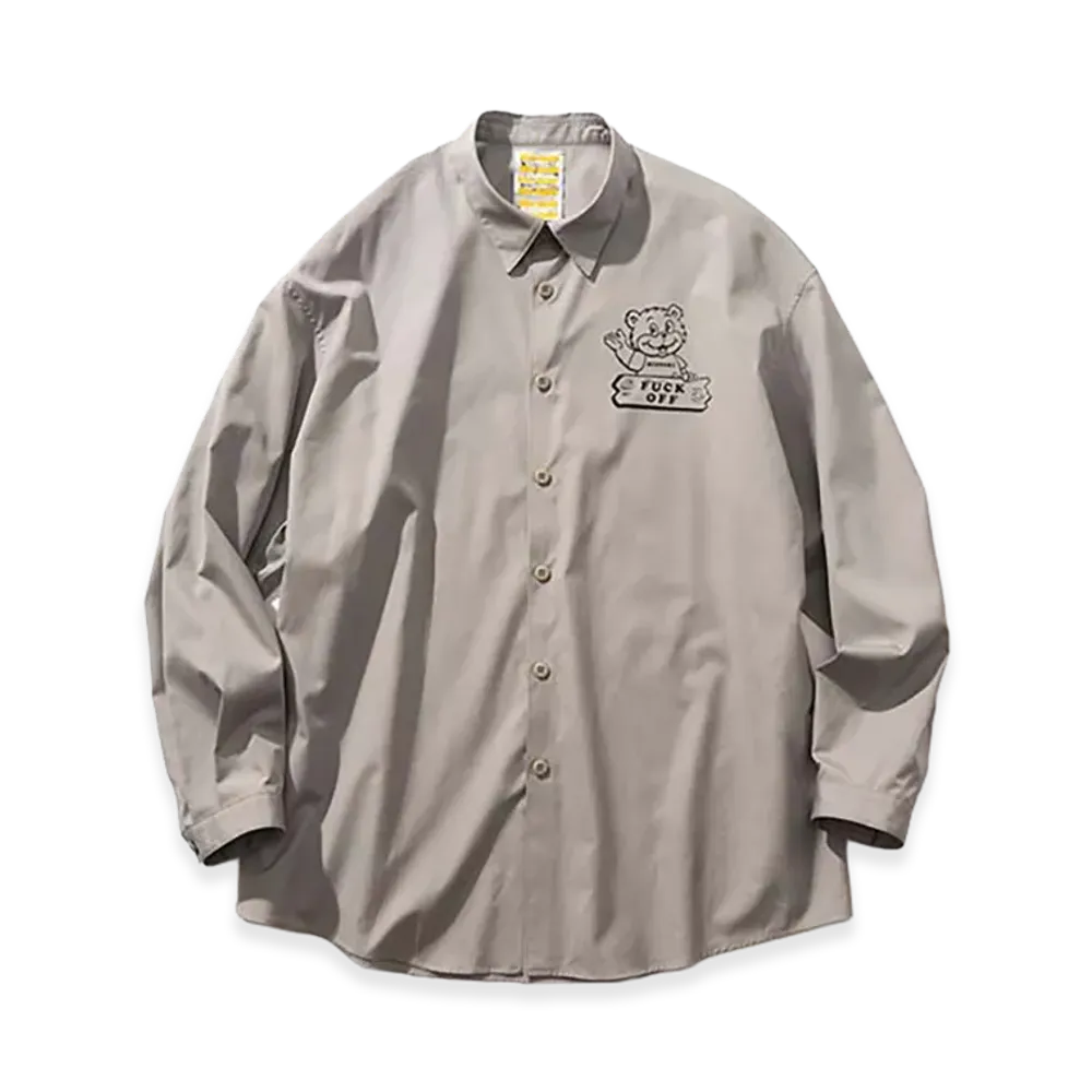 MIN-NANO x DIGAWEL Oversized Shirt "Gray"