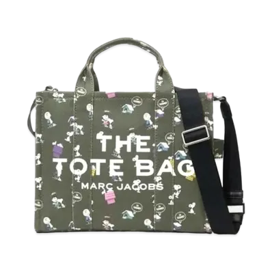 Marc Jacobs Peanuts X Marc Jacobs The Small Tote Bag "Dark Green Multi"