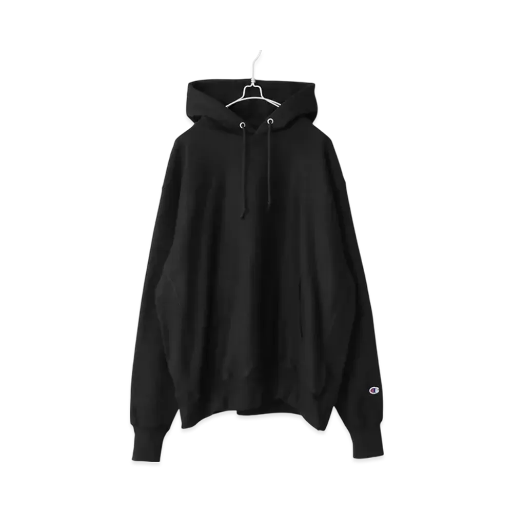 Champion Reverse Weave Pullover Sweatshirt Hoodie "Black"