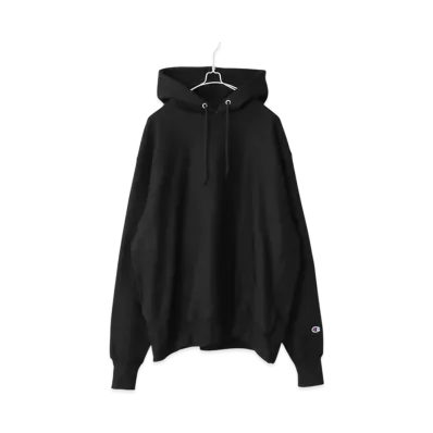 Champion Reverse Weave Pullover Sweatshirt Hoodie "Black"