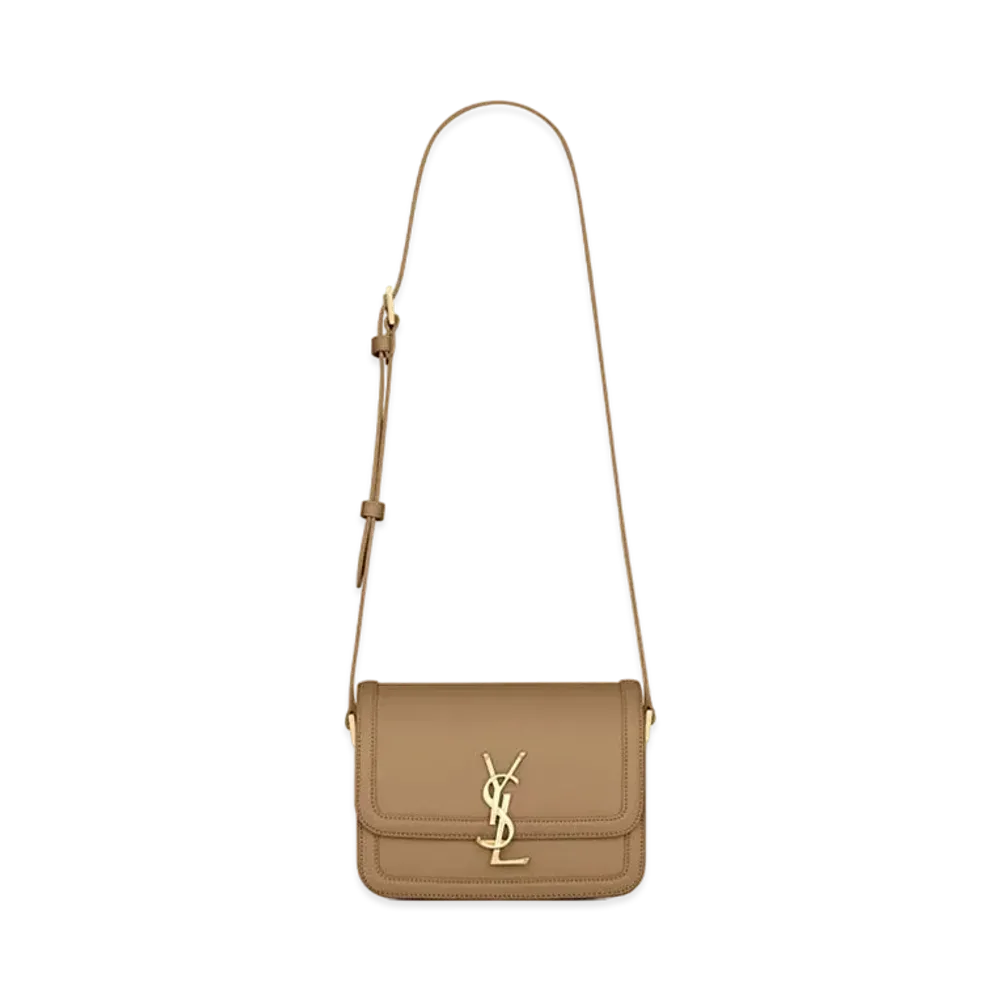 Saint Laurent Solferino Small Satchel In Box Saint Laurent Leather "Natural Tan"