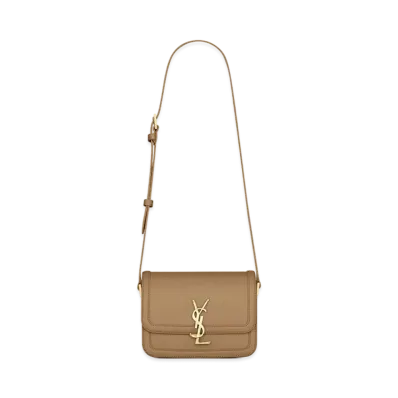 Saint Laurent Solferino Small Satchel In Box Saint Laurent Leather "Natural Tan"