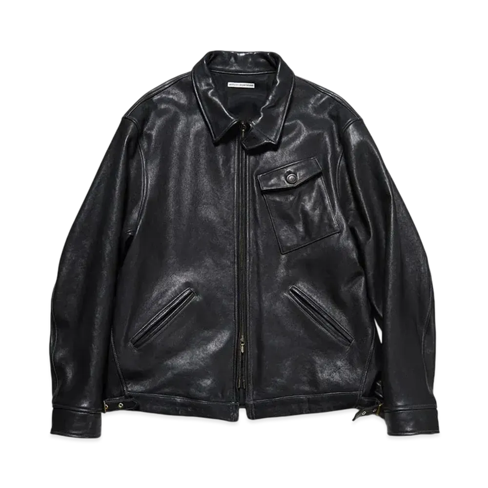 uniform experiment Leather Blouson "Black"