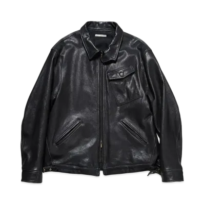 uniform experiment Leather Blouson "Black"