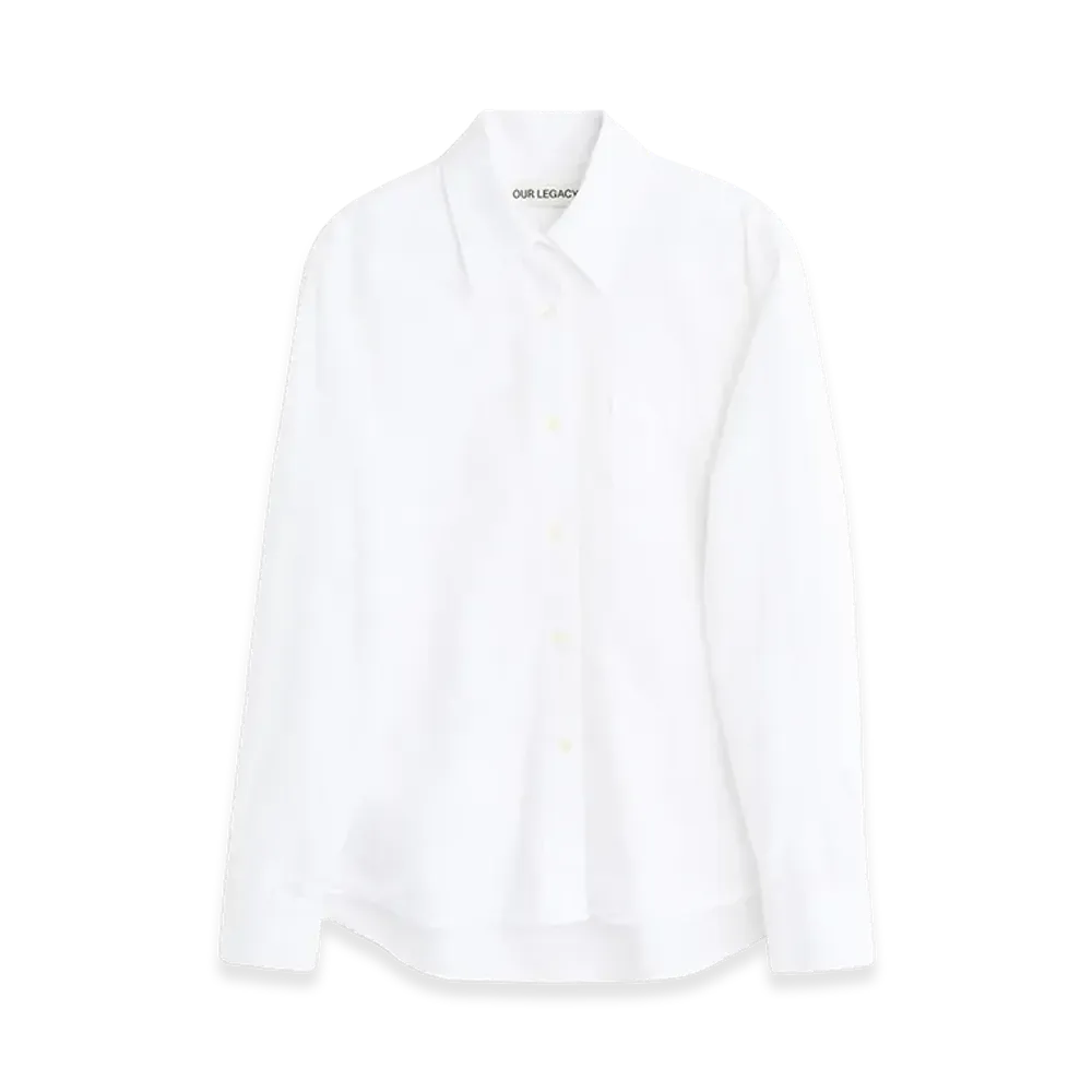 OUR LEGACY Women's Forever Shirt "White Liquid Poplin"