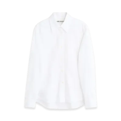 OUR LEGACY Women's Forever Shirt "White Liquid Poplin"