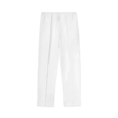 Jil Sander Tapered Trousers Cotton Twill With Low Crotch "White"