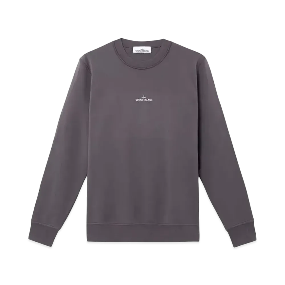 Stone Island 6100665 Cotton Fleece "Charcoal Gray"