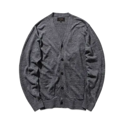 BEAMS Cardigan Linen "Navy"