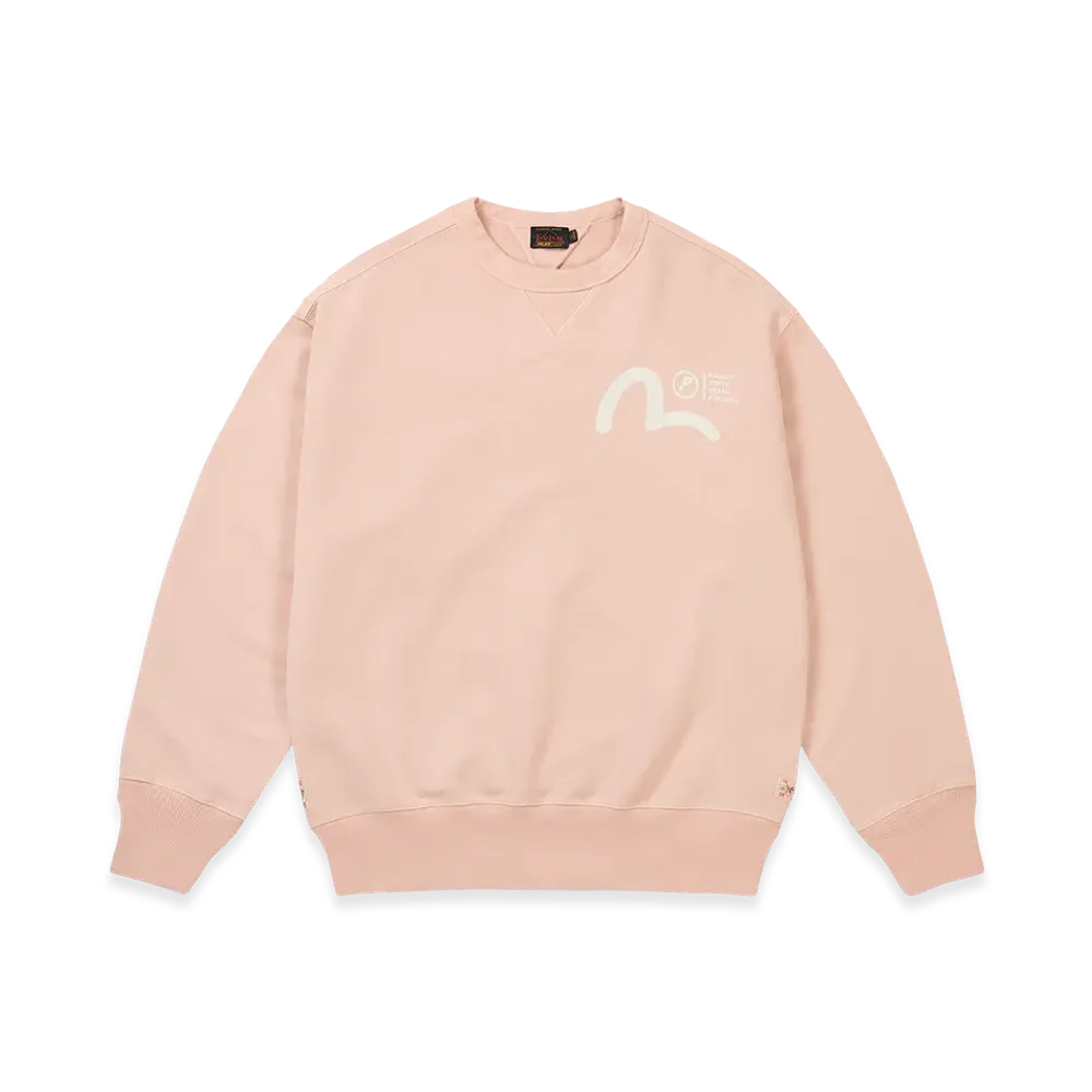 PALACE x EVISU Crew "Misty Pink"