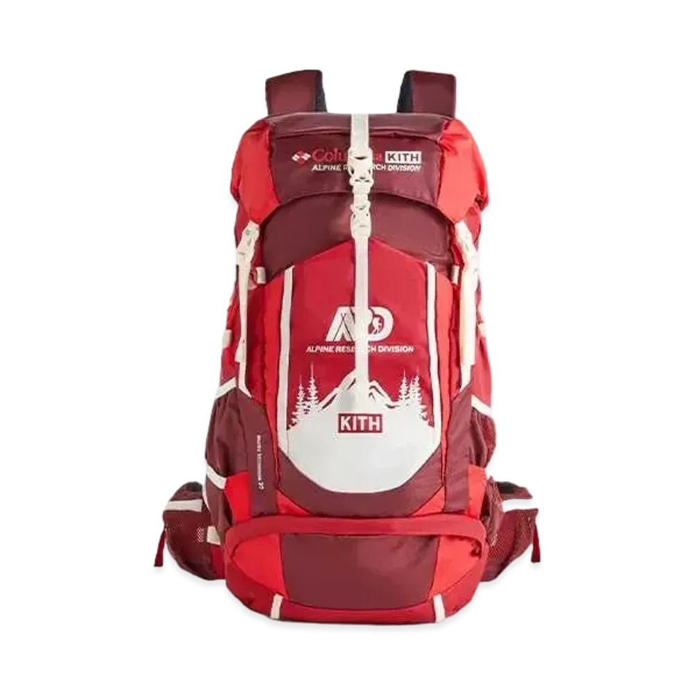 Kith x Columbia 37L Backpack "Bright Red"