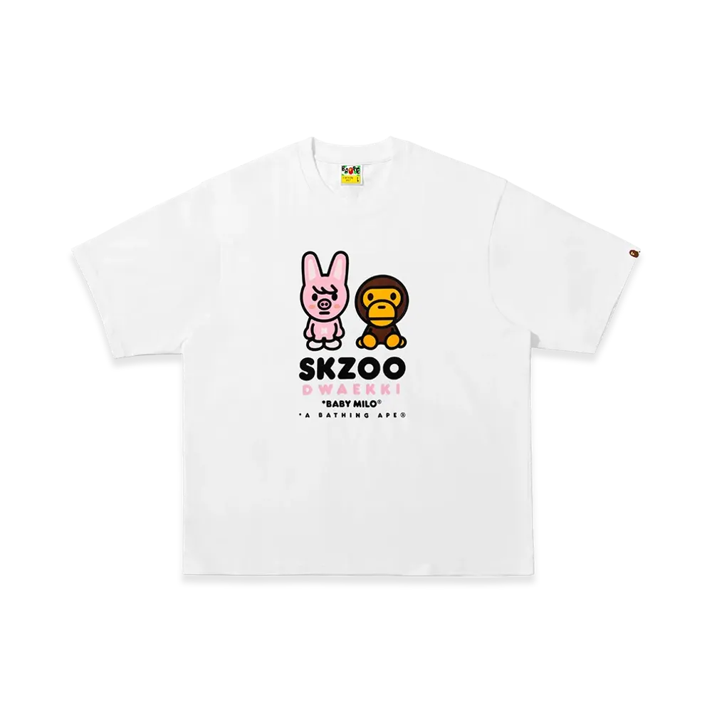 A BATHING APE x Stray Kids Baby Milo Tee Changbin "White"