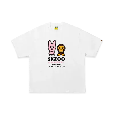 A BATHING APE x Stray Kids Baby Milo Tee Changbin "White"