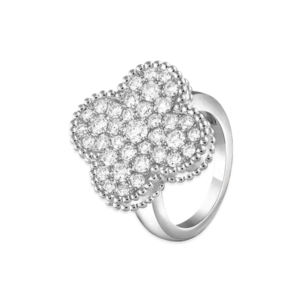 Van Cleef & Arpels Magic Alhambra ring "18K White gold/Diamond"