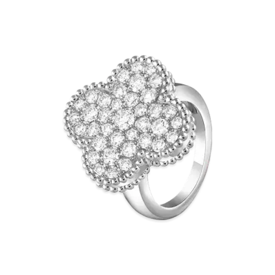 Van Cleef & Arpels Magic Alhambra ring "18K White gold/Diamond"