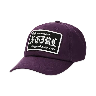 X-Girl Women's Logo Patch 6Panel Cap "Purple"