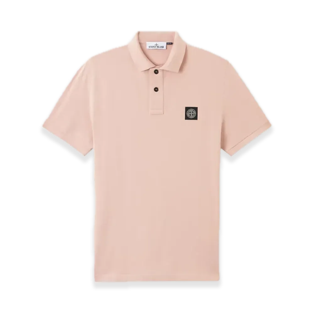 Stone Island 22002SC Organic Cotton Elastane Pique "Antique Rose"