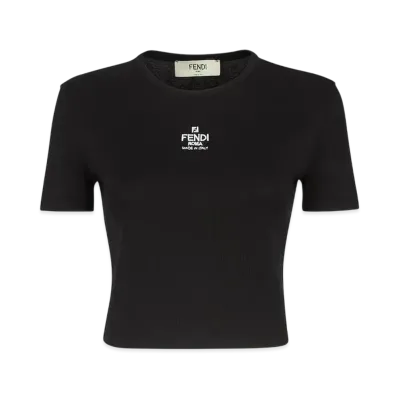 FENDI Women's Cotton Sweater "Black"