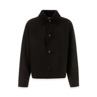 Bottega Veneta Shearling Jacket "Dark Brown"