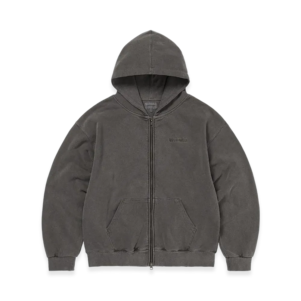 thisisneverthat Waffle Lined Zip Up Hoodie "Charcoal"