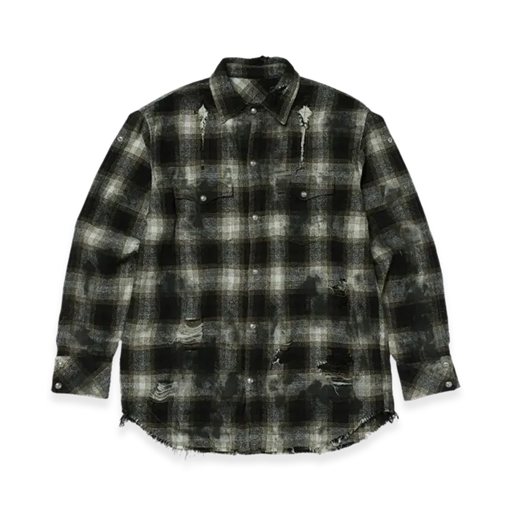 THUG CLUB Angels Damaged Shirt "Brown"