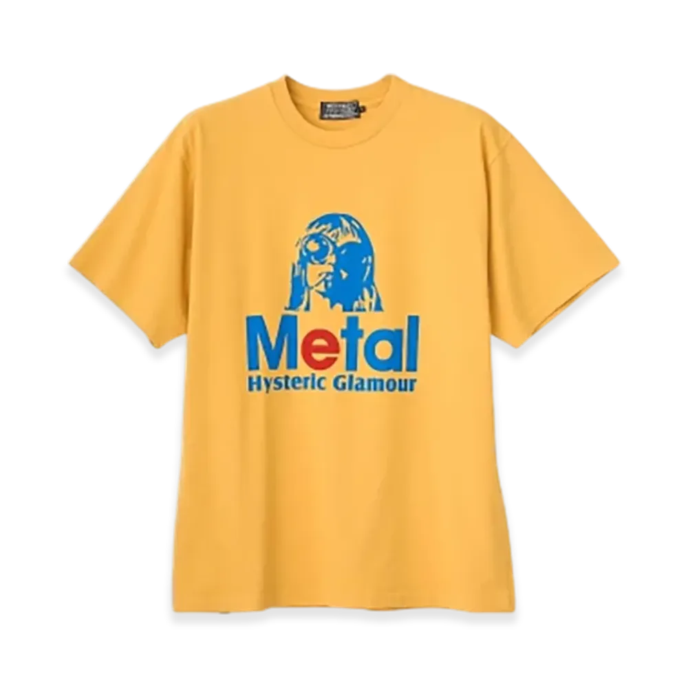 HYSTERIC GLAMOUR Metal T-Shirt "Yellow"