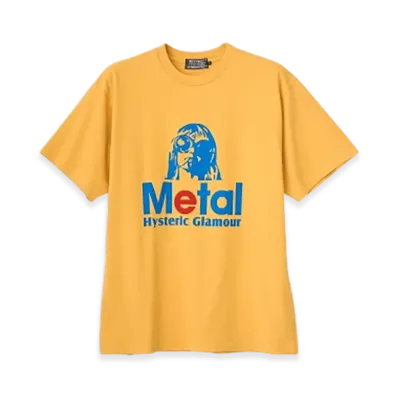 HYSTERIC GLAMOUR Metal T-Shirt "Yellow"
