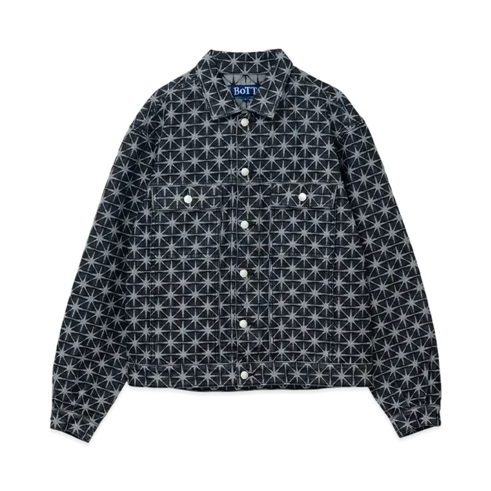 BoTT Sparkle Monogram Denim Jacket "WashedBlack"