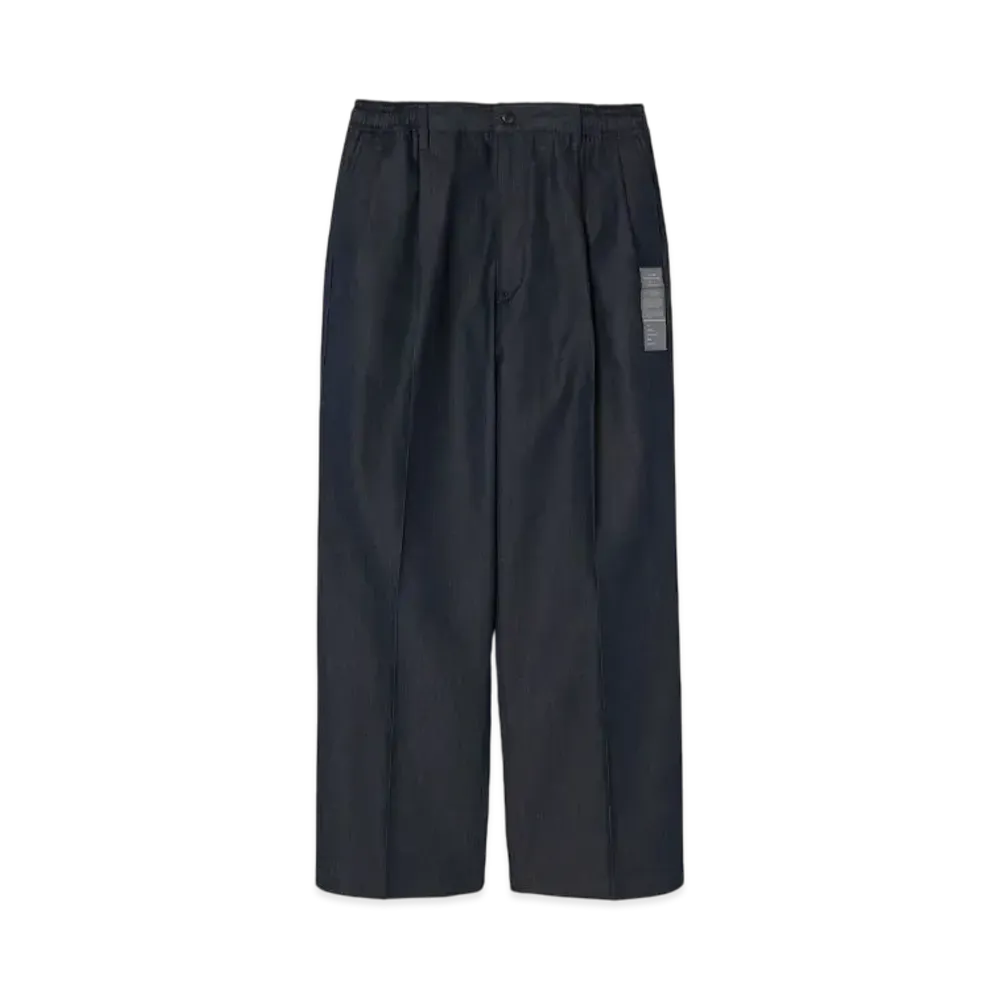 N.HOOLYWOOD Double Tuck Trousers "Navy"