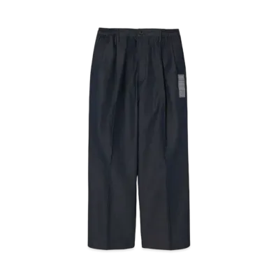 N.HOOLYWOOD Double Tuck Trousers "Navy"