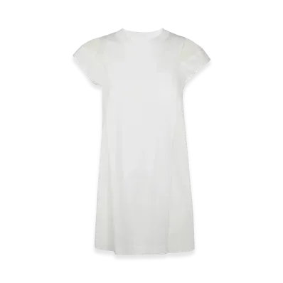 sacai Women's Popeline X Cotton Jersey Dress "White"
