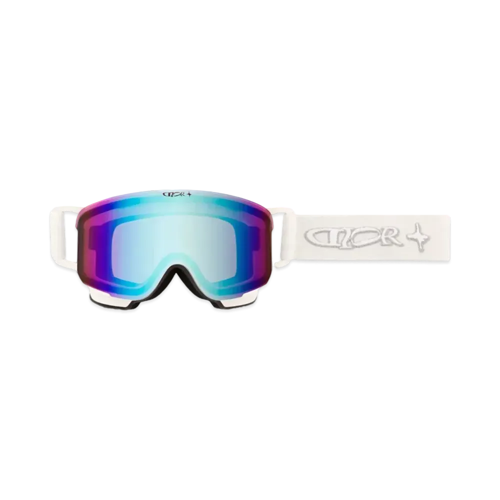 Dior x LEWIS HAMILTON Ski Goggles Regular Fit with Signature and Mirrored Lens "White"
