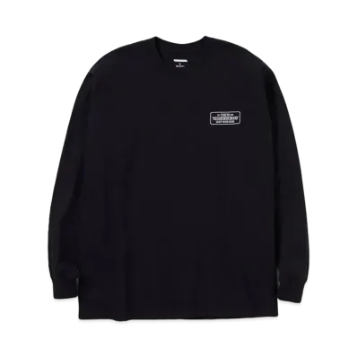 NEIGHBORHOOD BAR & SHIELD / C-TEE . LS "Black"