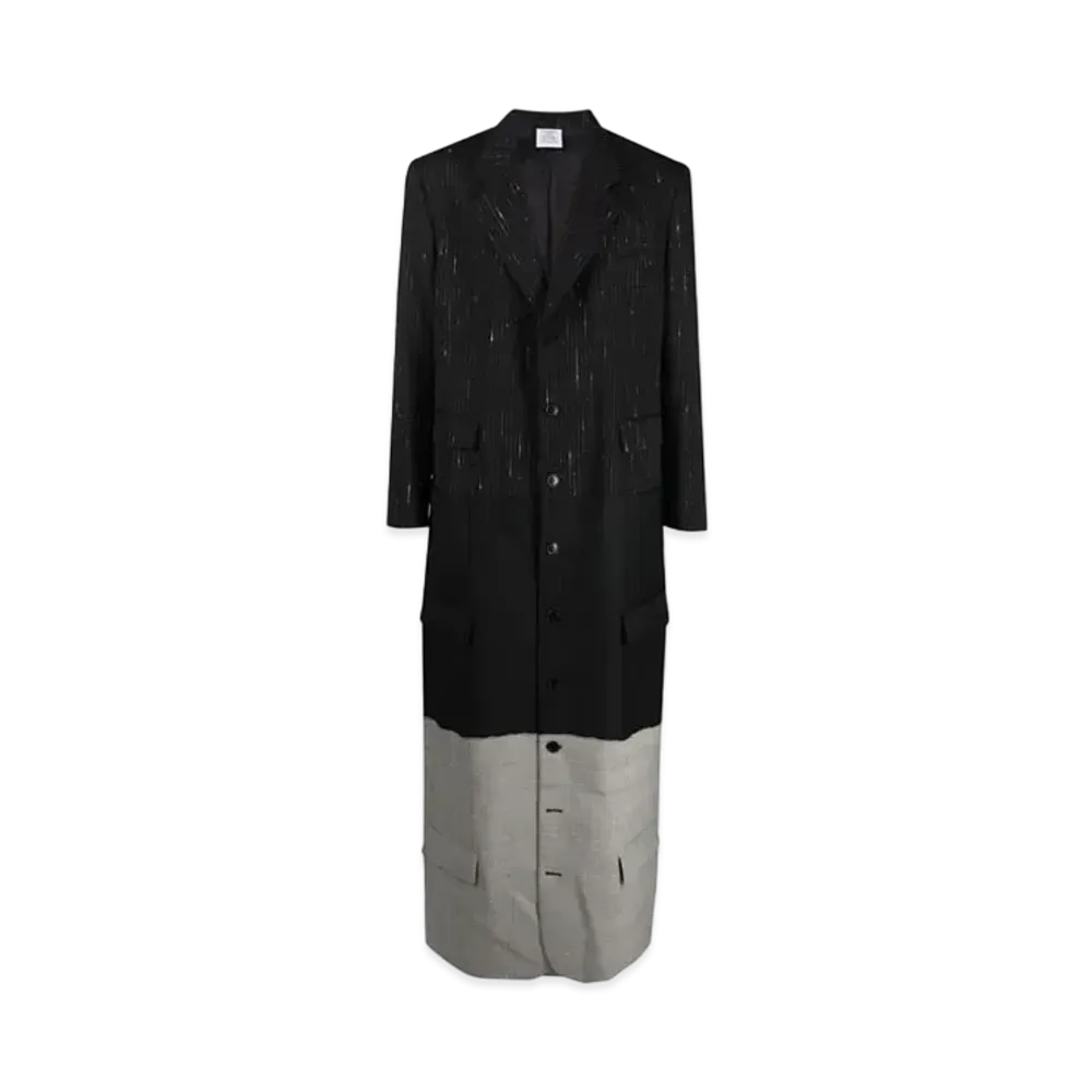 VETEMENTS Striped Tailored Court "Black"
